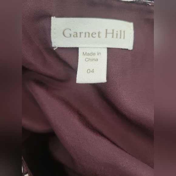 Garnet Hill Purple Paisley Bohemian Pocket Detail Dress Size 4 - Picture 2 of 5